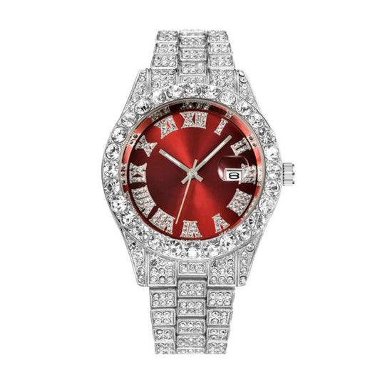 Iced Out Large Stone Watch