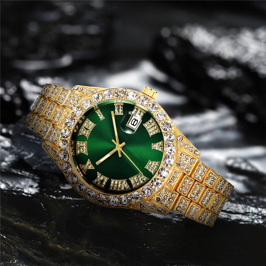 Iced Out Large Stone Watch