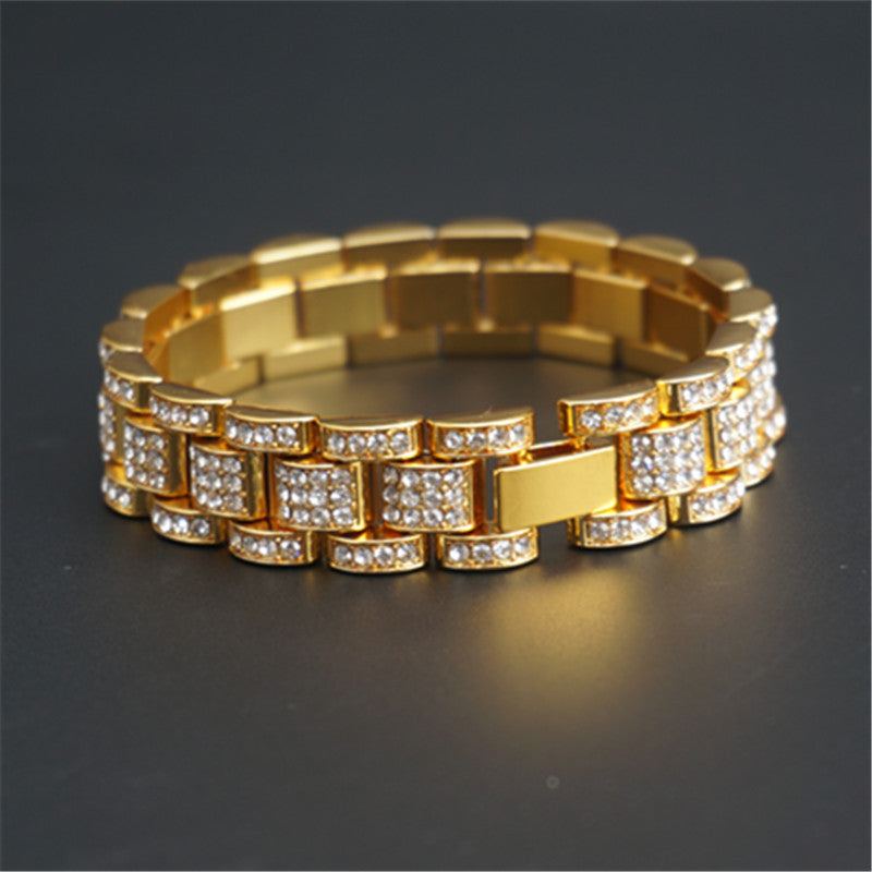 Iced Out Watch Band Style Bracelet - DATNEWDRIP