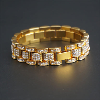Iced Out Watch Band Style Bracelet - DATNEWDRIP