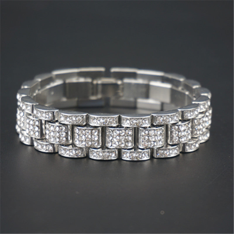 Iced Out Watch Band Style Bracelet - DATNEWDRIP