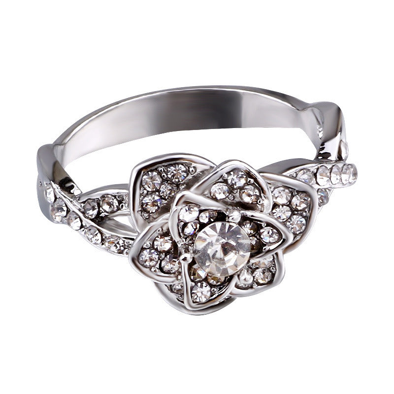 Iced Out Rose Ring - DATNEWDRIP