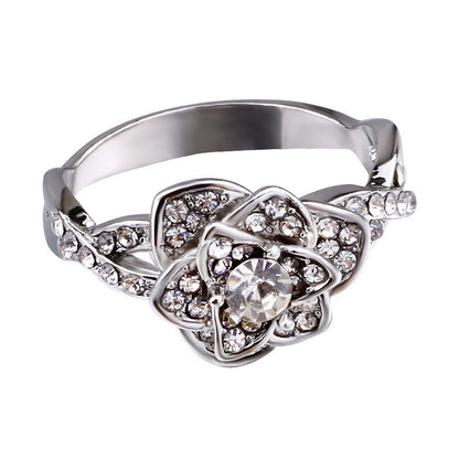 Iced Out Rose Ring - DATNEWDRIP