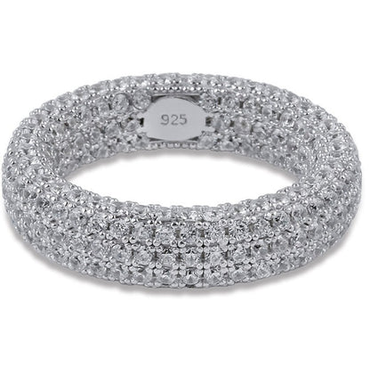 925 Silver Intricate Iced Out Ring
