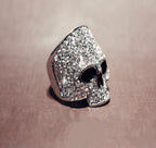 DATNEWDRIP Iced Out Punk Skull Ring - DATNEWDRIP