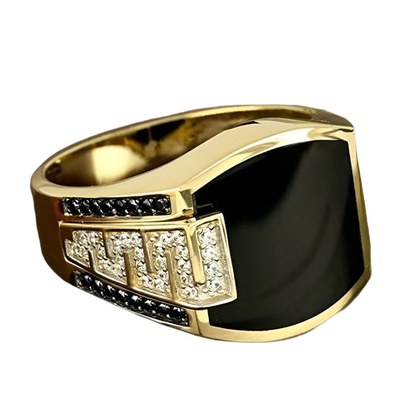 Iced Out Black Sheen Ring - DATNEWDRIP