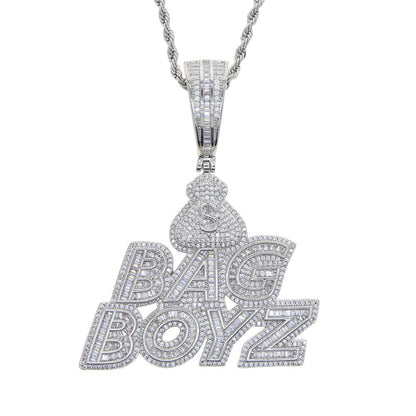 Iced Out Bag Boyz Pendant