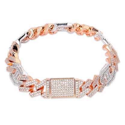 Iced Out 3 to 1 Pig Nose Bracelet - DATNEWDRIP