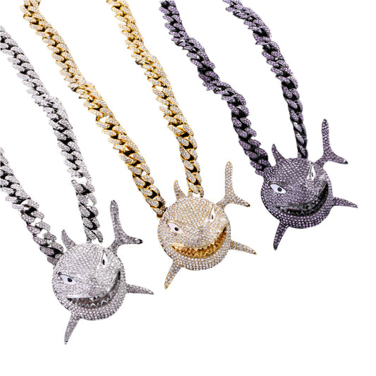 Iced Out Shark Pendant - DATNEWDRIP