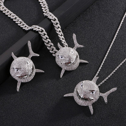 Iced Out Shark Pendant - DATNEWDRIP
