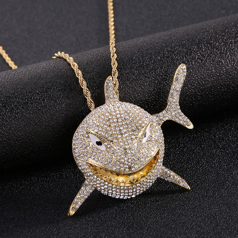 Iced Out Shark Pendant - DATNEWDRIP
