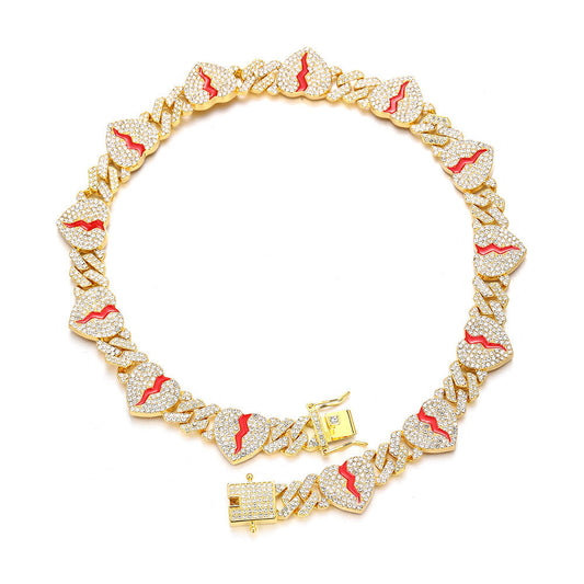 Iced Out Broken Heart Chain - DATNEWDRIP