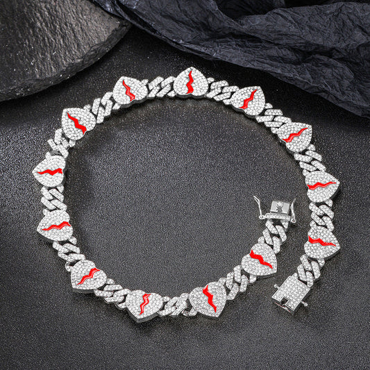 Iced Out Broken Heart Chain - DATNEWDRIP