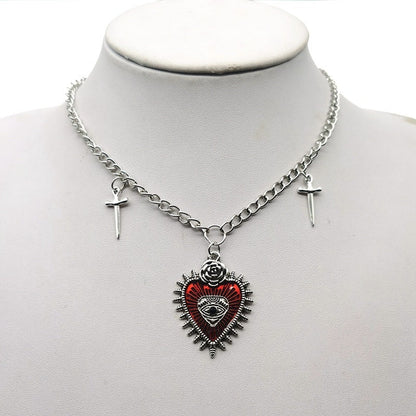 Heart And Sword Clavicle Chain - DATNEWDRIP