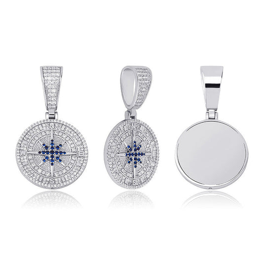 Iced Out Compass Pendant - DATNEWDRIP