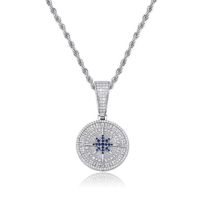 Iced Out Compass Pendant - DATNEWDRIP