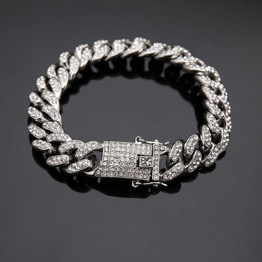 Iced Out Cuban Link Bracelet