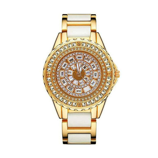 Iced Out Emerald Cut Rows Watch