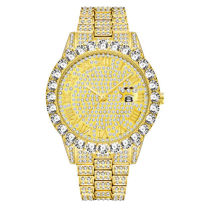 Iced Out Large Rounds Watch