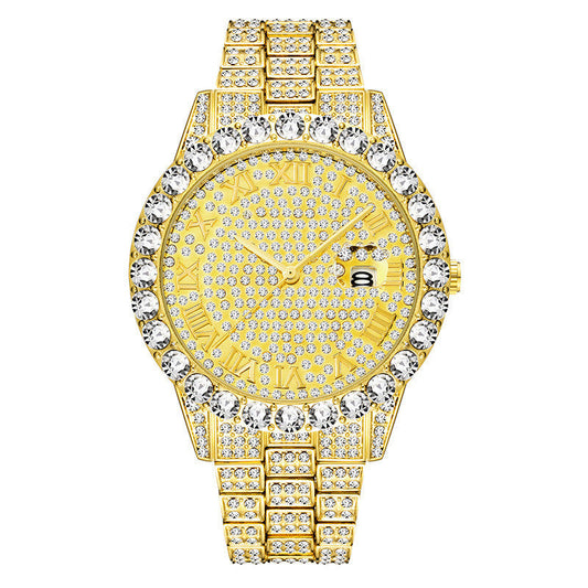 Iced Out Large Rounds Watch