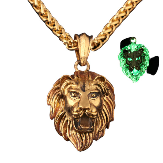 Luminous Lion Head Pendant - DATNEWDRIP