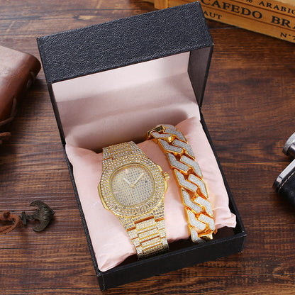 Iced Out Octagon Punk Watch
