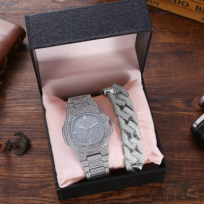 Iced Out Octagon Punk Watch