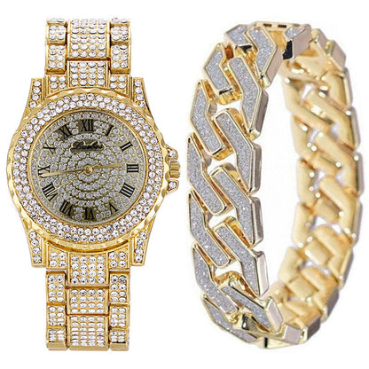 Iced Out Octagon Punk Watch