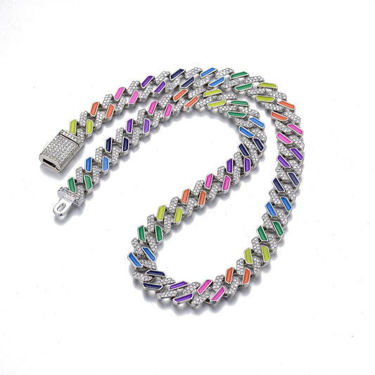 Rainbow Cuban Link Chain - DATNEWDRIP