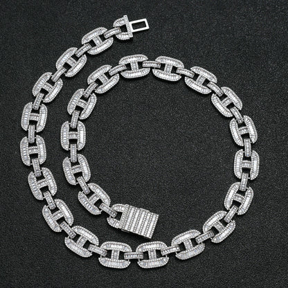 Iced Out Hip Hop Pig Nose Cuban Chain - DATNEWDRIP