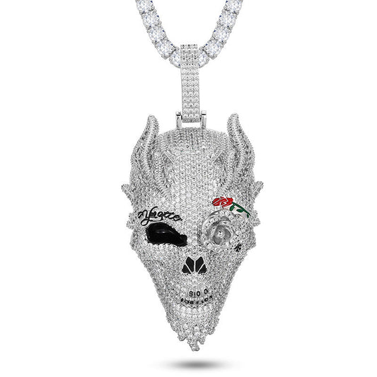 Iced Out Punk Skull Pendant - DATNEWDRIP