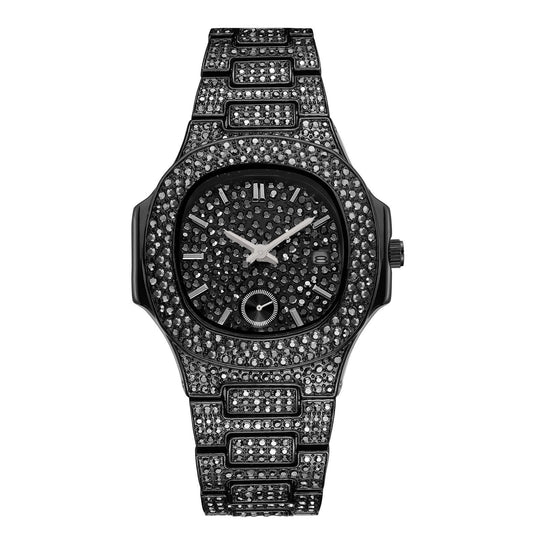 Iced Out Bubble Faced Watch