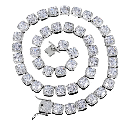 Iced Out 10mm Square Rock Candy Chain - DATNEWDRIP