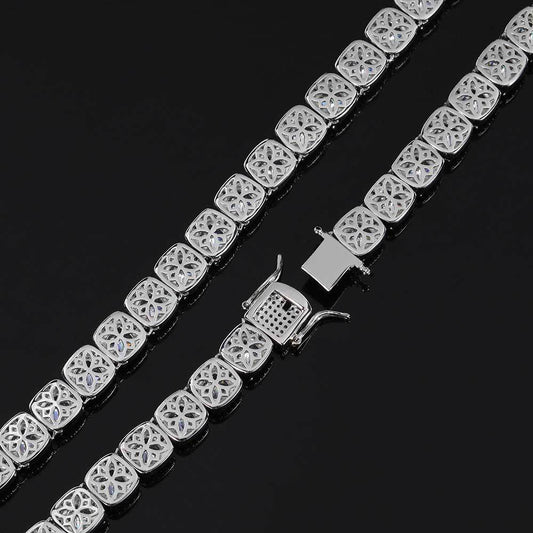 Iced Out 10mm Square Rock Candy Chain - DATNEWDRIP