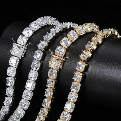 Iced Out 10mm Square Rock Candy Chain - DATNEWDRIP