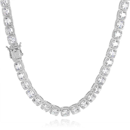 Iced Out 10mm Square Rock Candy Chain - DATNEWDRIP