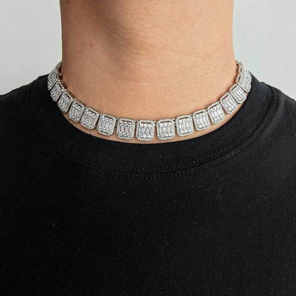 Iced Out 13mm Mixed Square Rock Candy Chain - DATNEWDRIP
