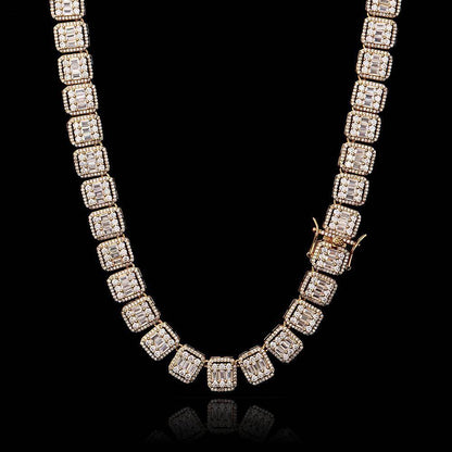 Iced Out 13mm Mixed Square Rock Candy Chain - DATNEWDRIP
