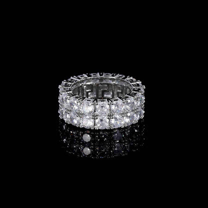 Iced Out Double Row Ring - DATNEWDRIP
