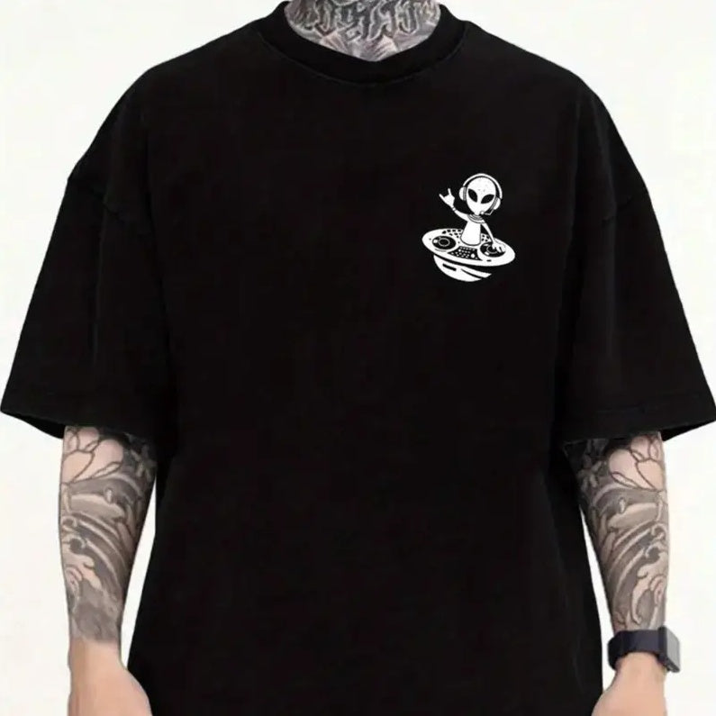 Alien DJ T-Shirt - Mens - DATNEWDRIP