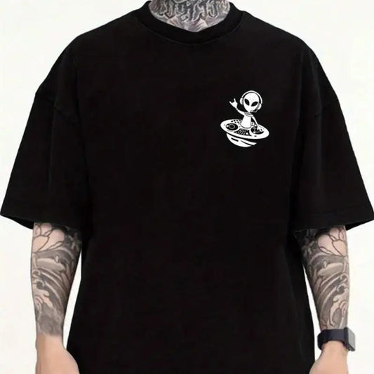 Alien DJ T-Shirt - Mens - DATNEWDRIP