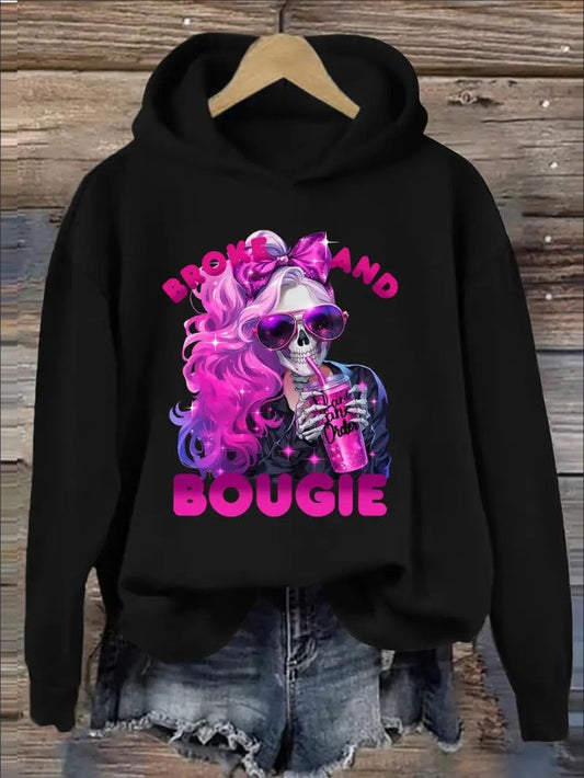Broke And Boogie Hoodie - Womens - DATNEWDRIP