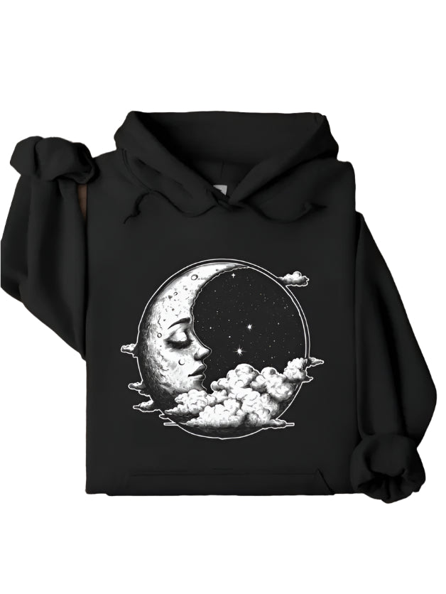 Celestial Moon Hoodie - Womens - DATNEWDRIP