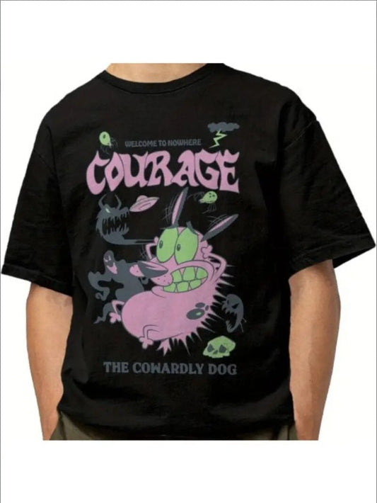 Courage The Cowardly Dog T-Shirt - Mens - DATNEWDRIP