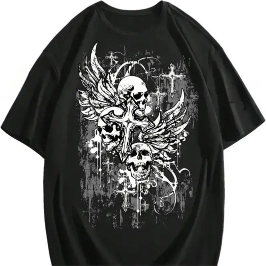 Cross and Skulls T-Shirt - Mens - DATNEWDRIP