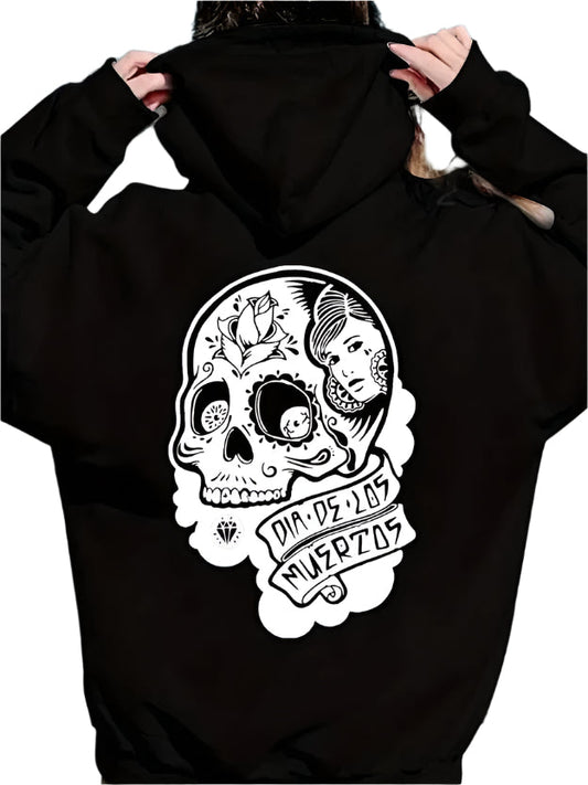 Dia De Los Muertos Hoodie - Womens - DATNEWDRIP