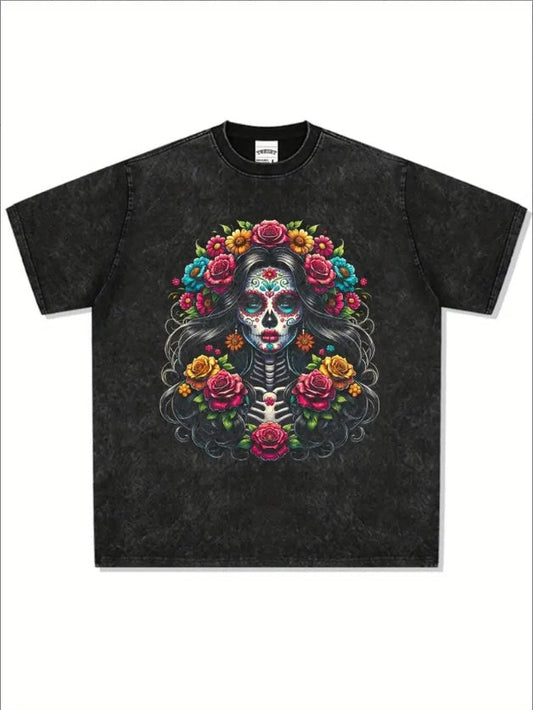 Dia De Skull T-Shirt - Mens - DATNEWDRIP