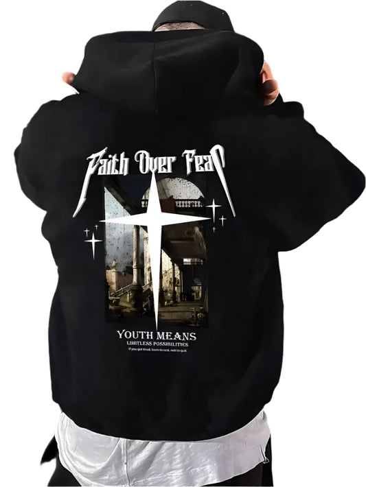 Faith Over Fear Hoodie - Mens - DATNEWDRIP