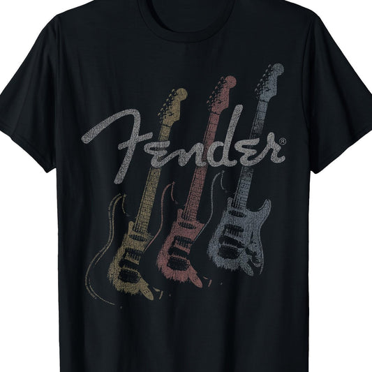 Fender Guitar Faded T-Shirt - Mens - DATNEWDRIP