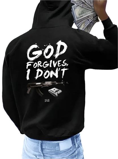 God Forgives AK/Money Hoodie -Mens - DATNEWDRIP
